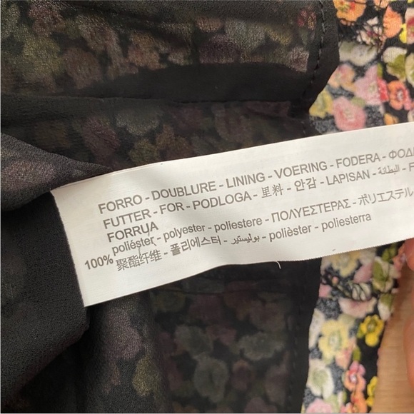 Zara floral retro mini dress BLOGGERS FAVORITE!! NWT - Picture 13 of 13
